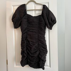 Little black dress, puff sleeve
